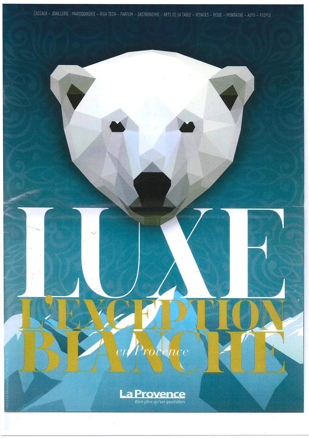 Couverture du magazine Luxe